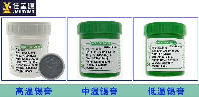 高、中、低溫錫膏